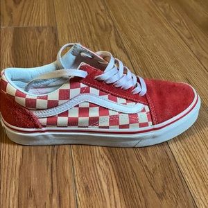 Red Checkered Vans